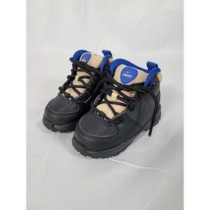 Nike Manoa LTR (TD) Toddler Boots Size 5C BQ5374-003 Black Lace Up EUC